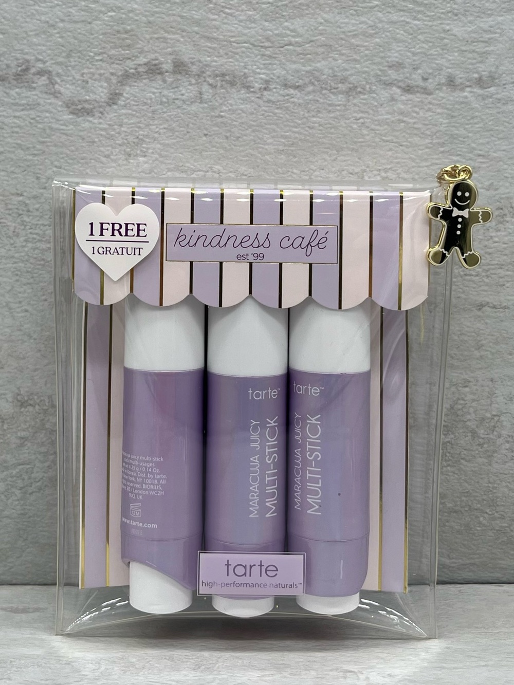 🔥 $12 Tarte Kindness Café Multi Stick Set with Pouch & Gingerbread Charm